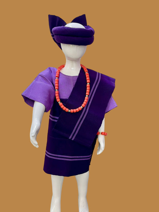 Apeke Girls' Asooke  – Purple