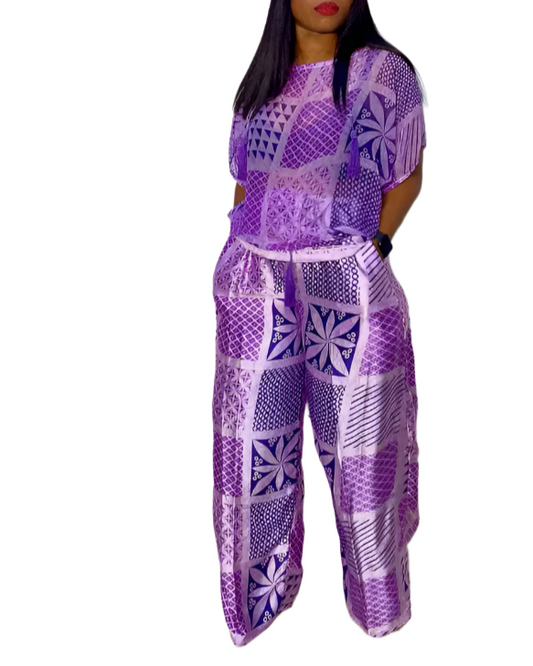 Esenam Silk & Chiffon Set - 007