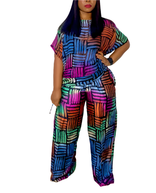 Esenam Silk & Chiffon Set - 009