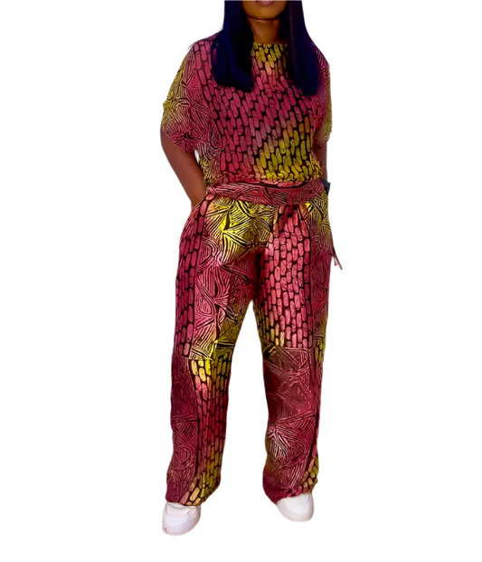 Esenam Silk & Chiffon Set - 002
