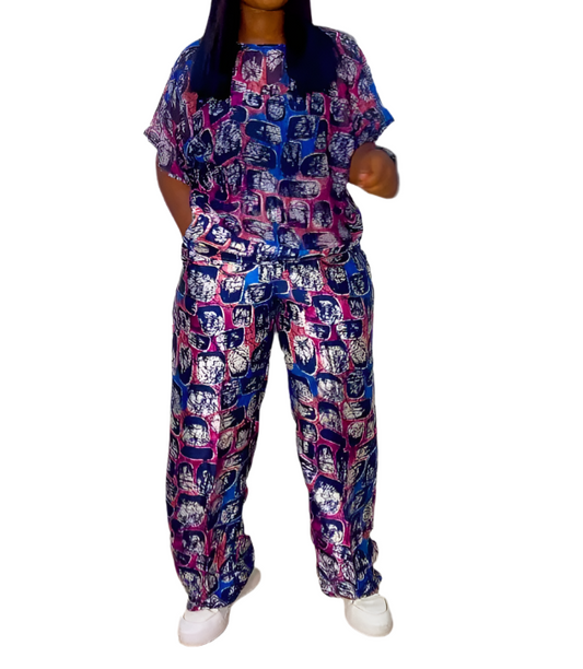 Esenam Silk & Chiffon Set - 004