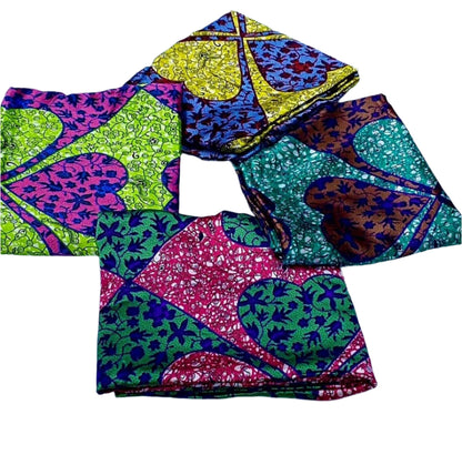 Adire Silk & Chiffon Fabric - 007