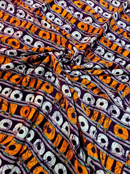 Adire Silk & Chiffon Fabric - 012