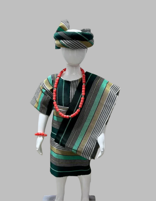 Apeke Girls' Traditional Set – Green