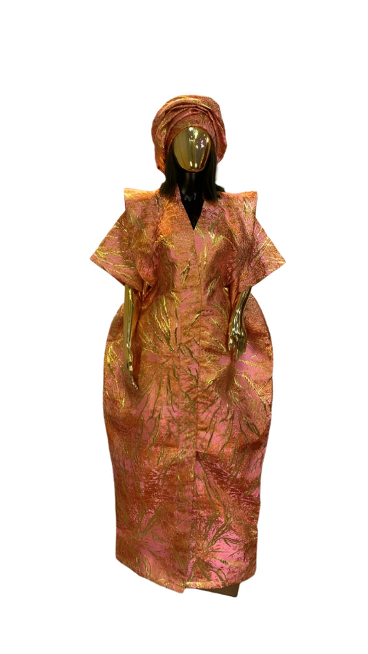 African Dress Damask Boubou | Danshiki | Kaftan | Jalabiya | Rich Aunty | Nigerian Dress| Party Dress | Boubou| African Dress | Rich Madam