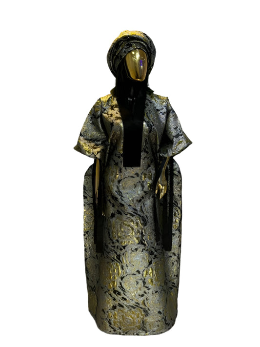 African Dress Damask Boubou | Danshiki | Kaftan | Jalabiya | Rich Aunty | Nigerian Dress| Party Dress | Boubou| African Dress | Rich Madam