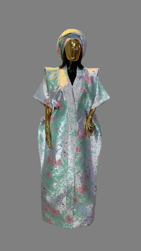 African Dress Damask Boubou | Danshiki | Kaftan | Jalabiya | Rich Aunty | Nigerian Dress| Party Dress | Boubou| African Dress | Rich Madam