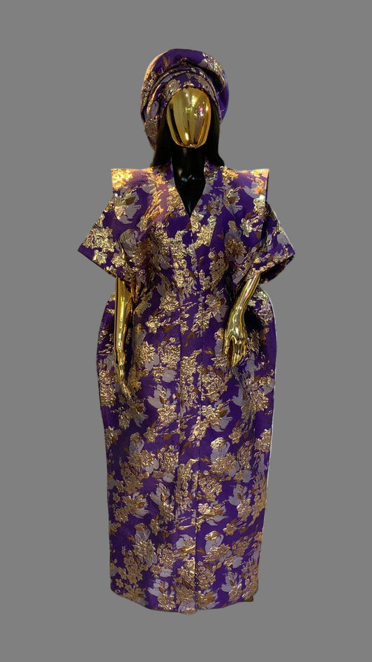 African Dress Damask Boubou | Danshiki | Kaftan | Jalabiya | Rich Aunty | Nigerian Dress| Party Dress | Boubou| African Dress | Rich Madam
