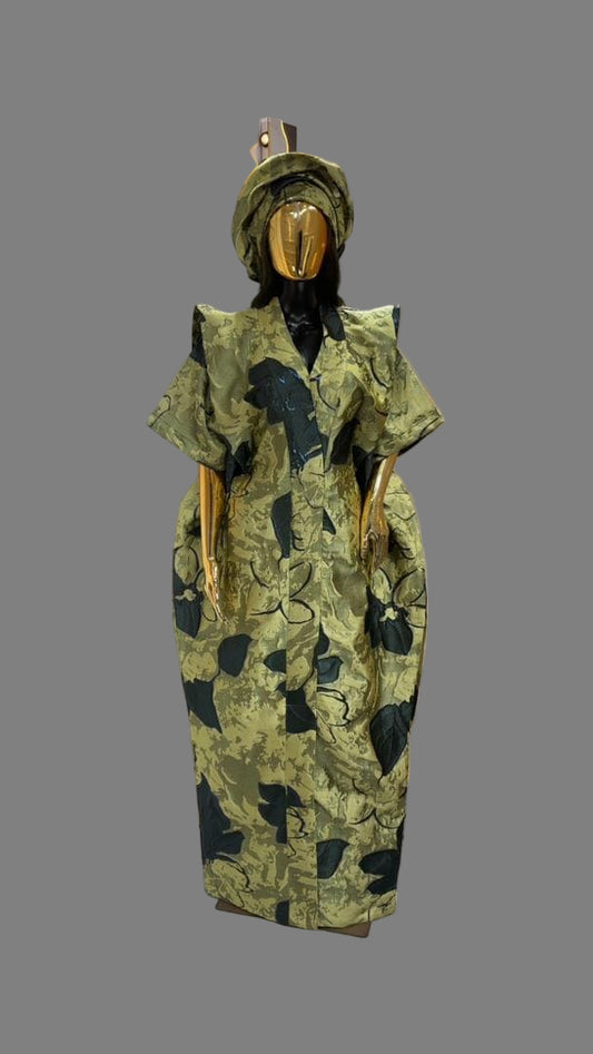 African Dress Damask Boubou | Danshiki | Kaftan | Jalabiya | Rich Aunty | Nigerian Dress| Party Dress | Boubou| African Dress | Rich Madam
