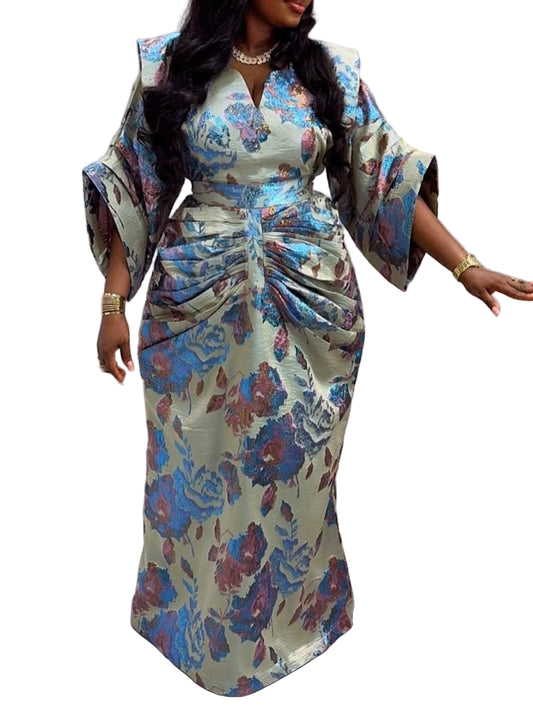 African Dress Damask Boubou | Danshiki | Kaftan | Jalabiya | Rich Aunty | Nigerian Dress| Party Dress | Boubou| African Dress | Rich Madam