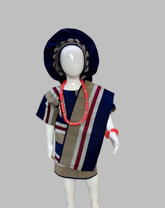 Apeke Girls' Traditional Set – Navy