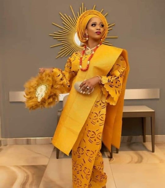 Adewunmi Bridal Asooke set