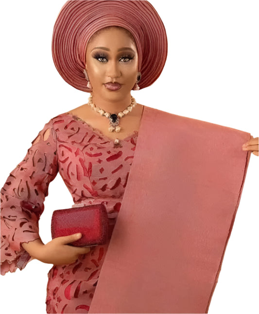 Lace Cut Aso Oke Fabric - Made to Order