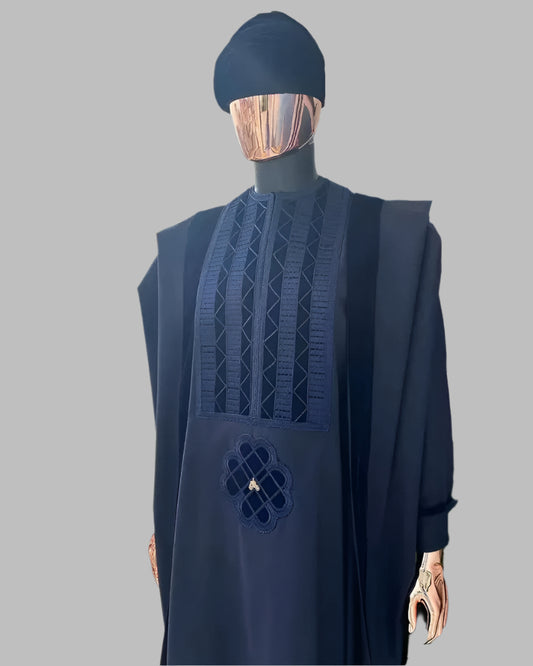 Funto Agbada with Matching Cap