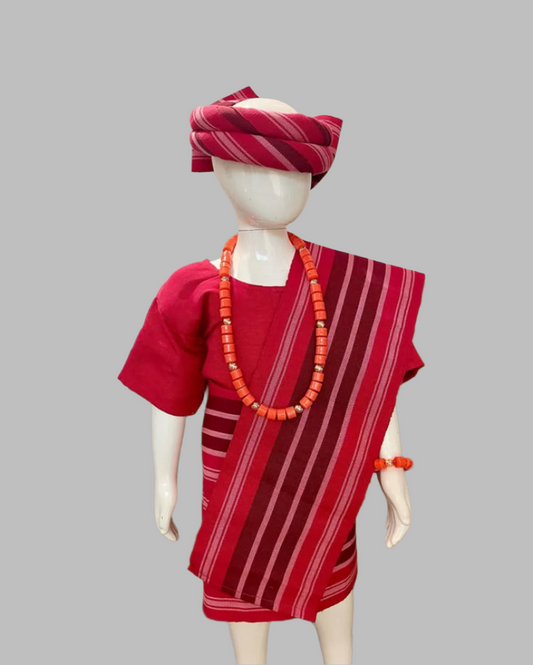 Apeke Girls' Traditional Set – Red