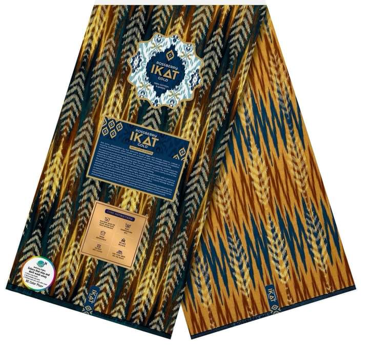 Rossberry Ikat Gold Ankara