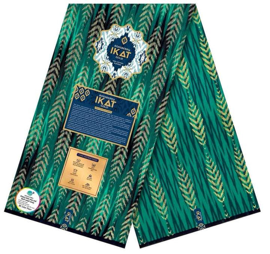 Rossberry Ikat Gold - Green